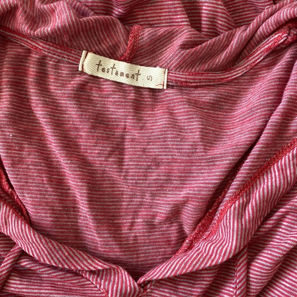 Testament Stripe Hoodie Top-Small - Picture 6 of 6